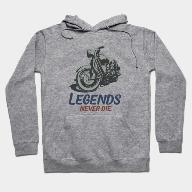 Legends Never Die Hoodie by Little Painters